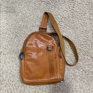 Spikes and sparrow Tan Leather Belt Bag